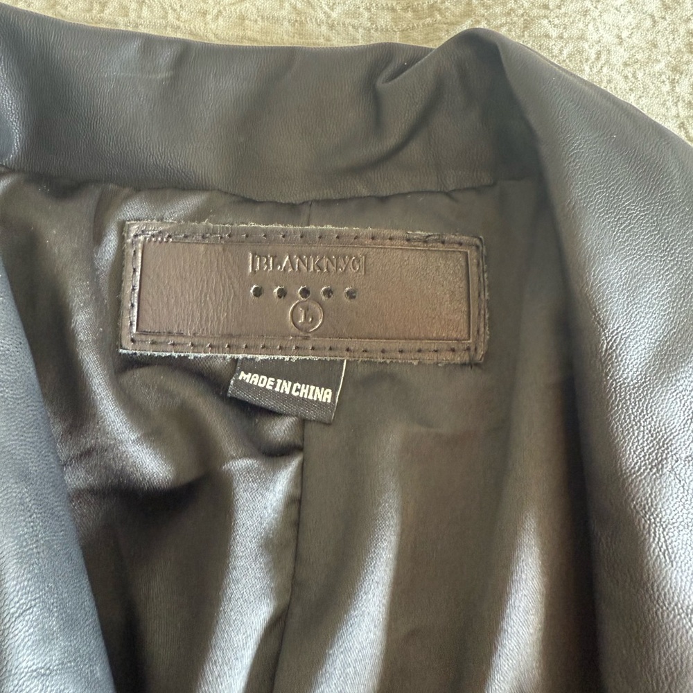 Blank NYC Black Faux Leather Jacket - Picture 4 of 5